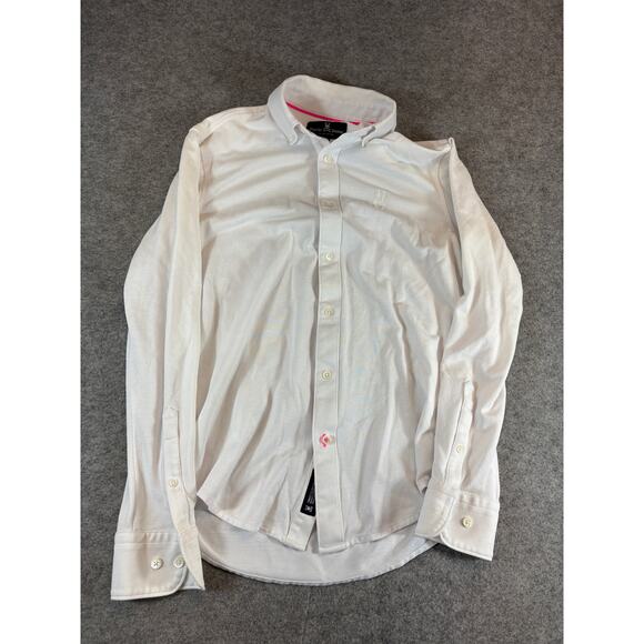 Vintage Psycho Bunny Button Down Shirt Womens XXS White Long Sleeve Preppy Y2K - Picture 1 of 6